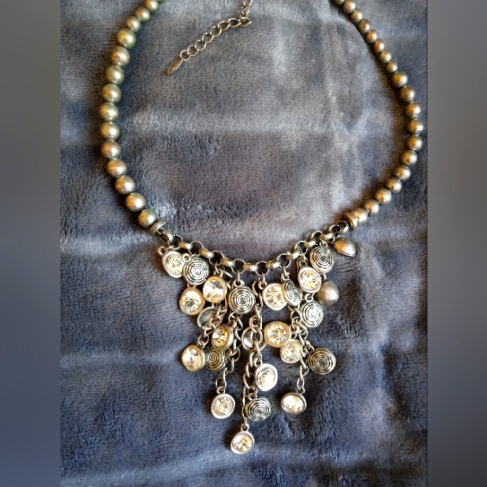 VCLM Choker Rhinestone Studded Necklace